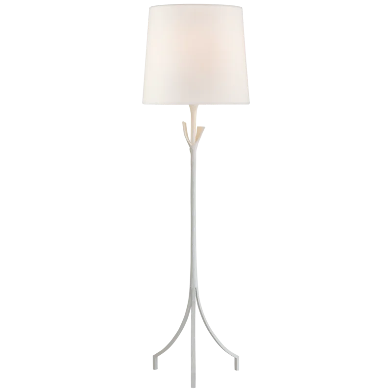 Edison Adjustable 58.5" Plaster White Outdoor Floor Lamp