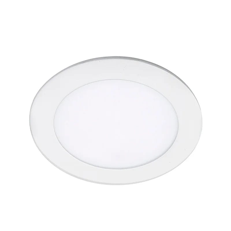 Lotos 6'' White Aluminum LED Recessed Lighting Kit, Energy Star Certified