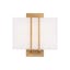 Transitional Aged Brass Dimmable LED Sconce, 11"