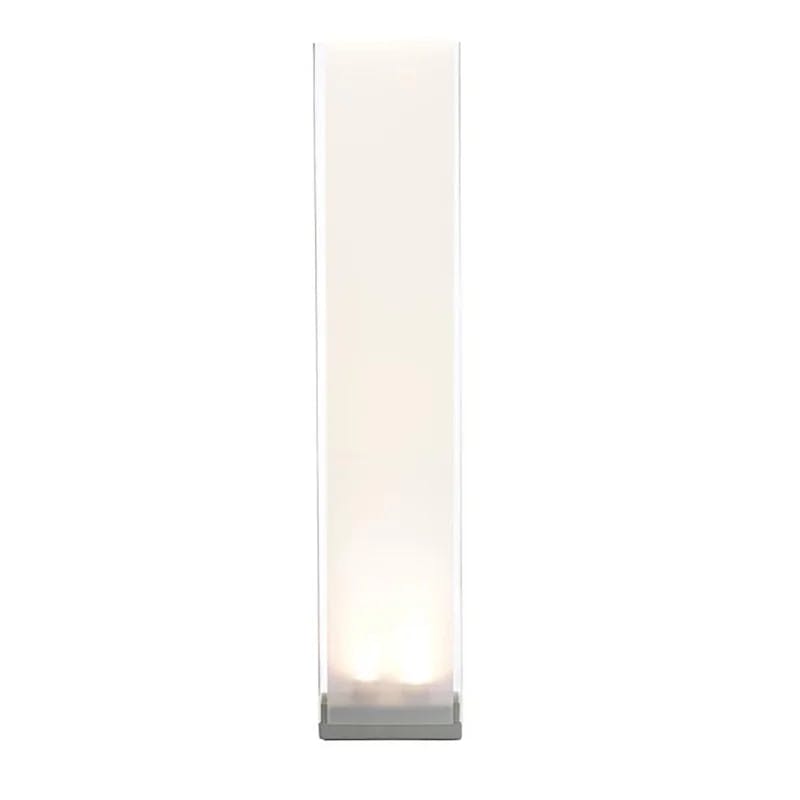 Cortina Noble 48" White Acrylic Floor Lamp with Fabric Diffuser