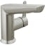 Delta Galeon Contemporary Single Hole Bathroom Faucet, Lumicoat Stainless