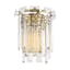 Arden Classic Dimmable Brass Sconce with Angular Crystal