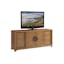 Transitional Sandstone 78'' Media Console with Adjustable Shelves