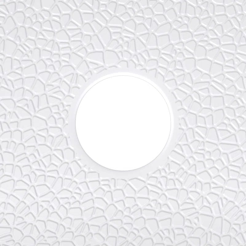 DreamStone 36" White Modern Subway Pattern Shower Kit