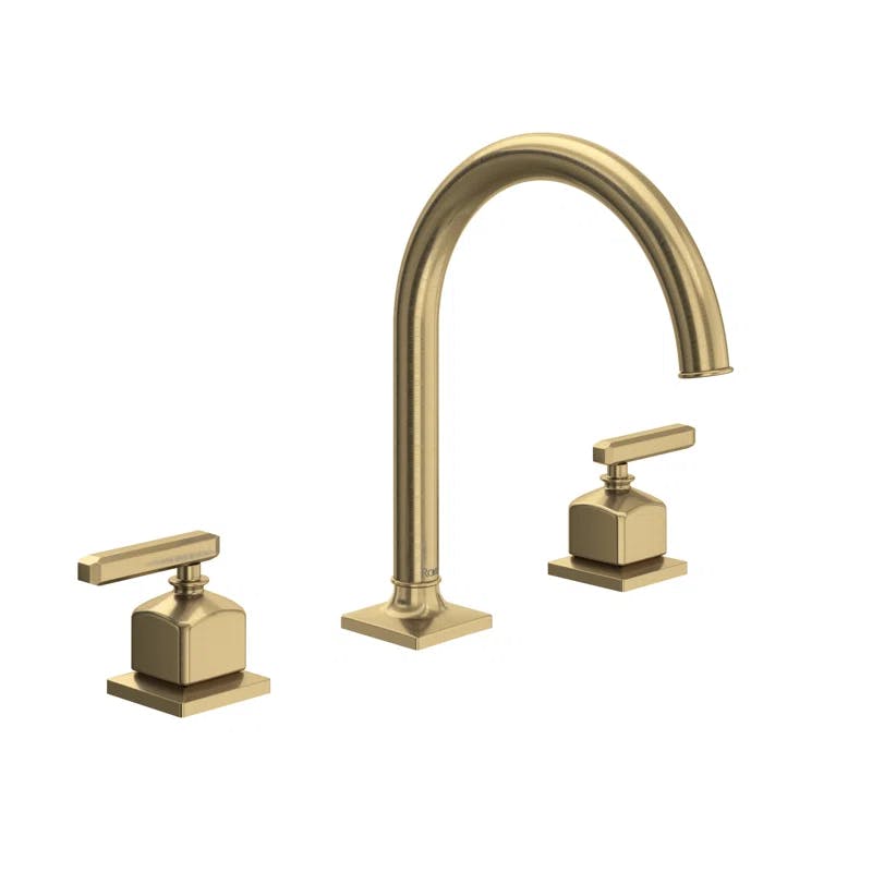 Transitional Polished Nickel 16" Widespread Bathroom Faucet