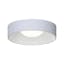 Ilios 22" Dove Gray Acrylic LED Drum Flush Mount
