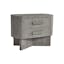 Trianon Contemporary Beige 2-Drawer Nightstand with USB Ports