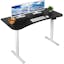 Adjustable Height 63'' Black and White Electric Standing Desk