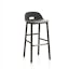 Industrial Red Ash 30'' Bar Stool with Dark Finish