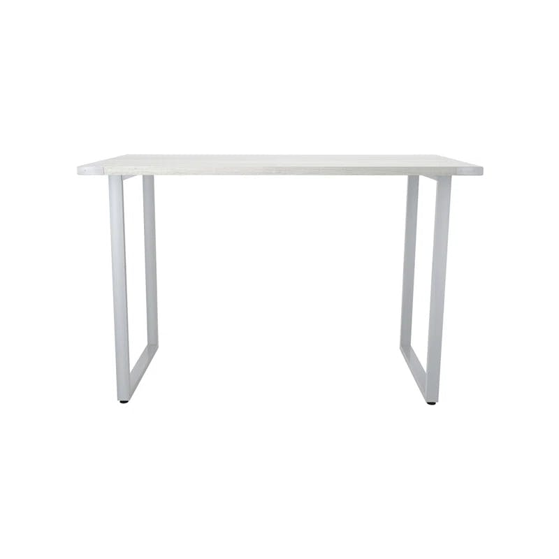 Safco Mirella 48" White Ash Rectangular Table Desk with Adjustable Feet