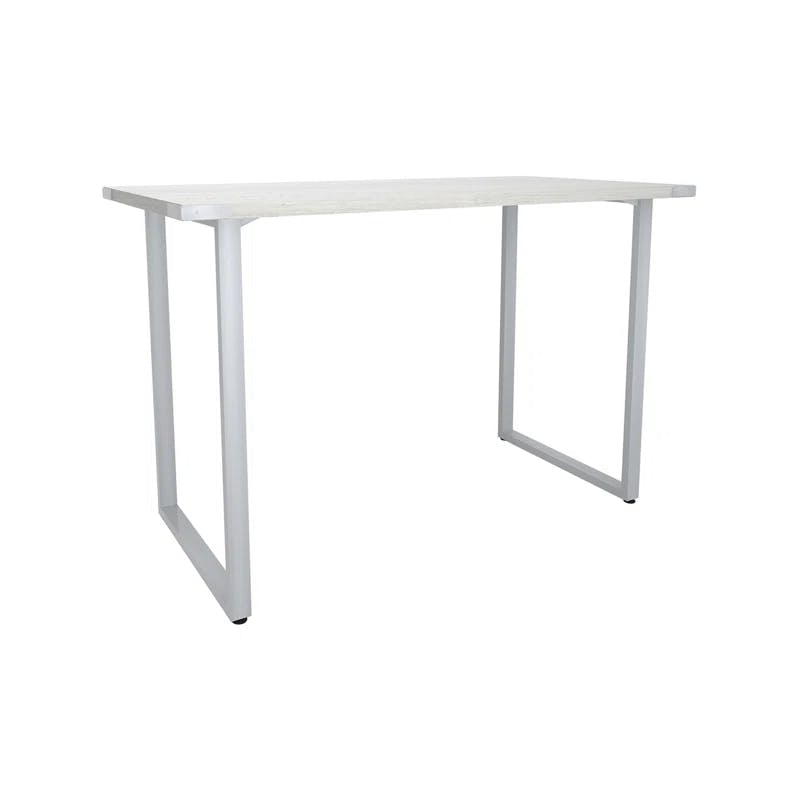 Safco Mirella 48" White Ash Rectangular Table Desk with Adjustable Feet