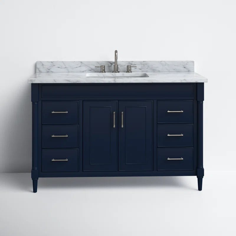 Selene 49'' Navy Blue Freestanding Single Bathroom Vanity