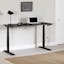 Gray Oak and Matte Black Adjustable Height Standing Desk