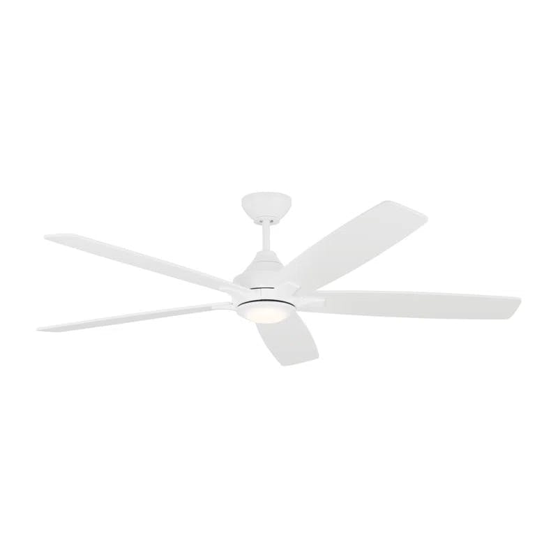Lowden 60'' Matte White Smart LED Ceiling Fan with Remote