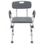 Adjustable Gray Safety Shower Chair with Quick Release Arms