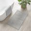 Beautyrest Plume Luxurious Cotton-Viscose 21"x34" Reversible Bath Rug in Gray