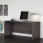 Studio C Storm Gray 72W Engineered Wood Desk with Filing Cabinet