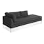 Elegant Black Velvet Tufted Sleeper Sofa with Solid Wood Frame