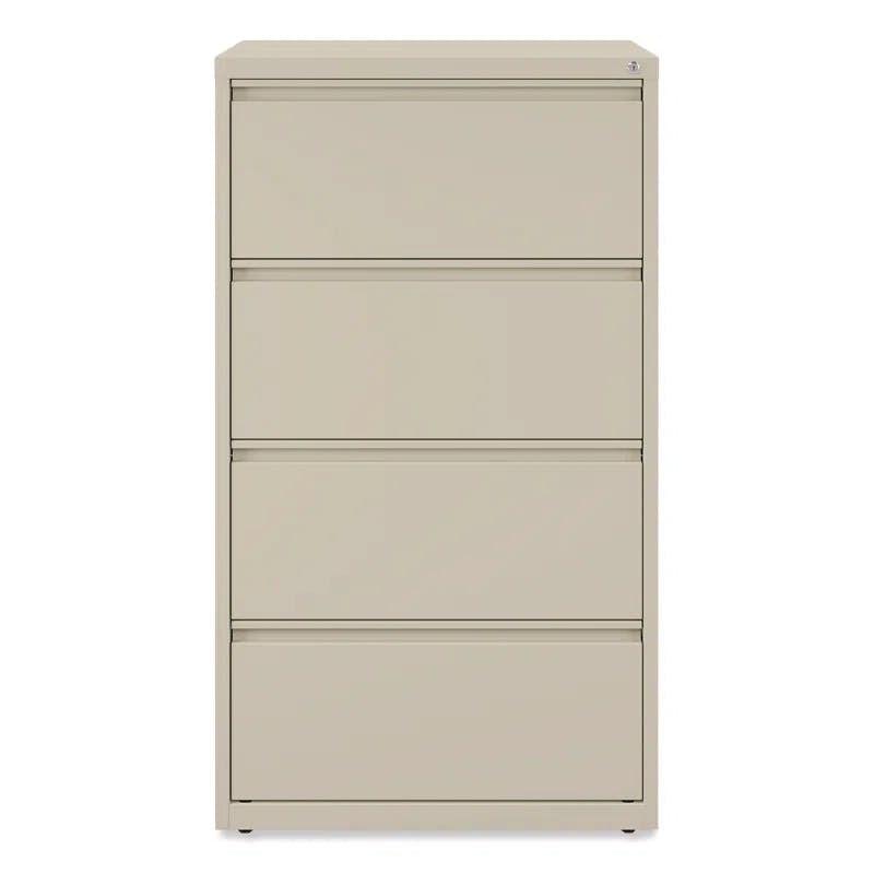 Putty 30'' Wide Lockable 4-Drawer Steel Legal File Cabinet