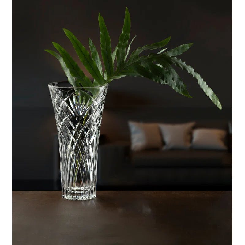 Elegance Tuscany 12" Lead-Free Crystal Cylinder Table Vase