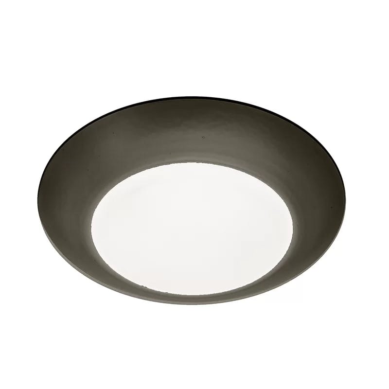 Bronze Acrylic LED Flush Mount for Indoor/Outdoor Use
