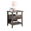 Summit Station Glacier Oak Nightstand with Open Shelves