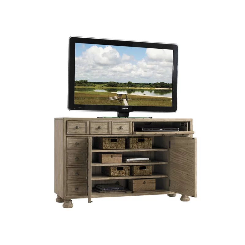 Twilight Bay Andrews Transitional Media Console with Adjustable Shelves