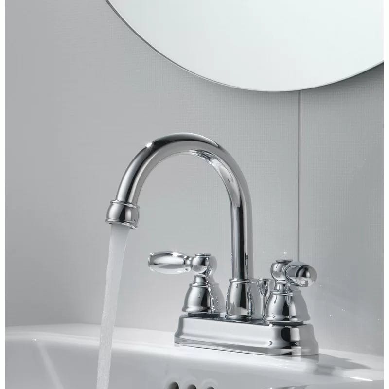 Apex Chrome Polished 7.5" High-Arc Centerset Bathroom Faucet