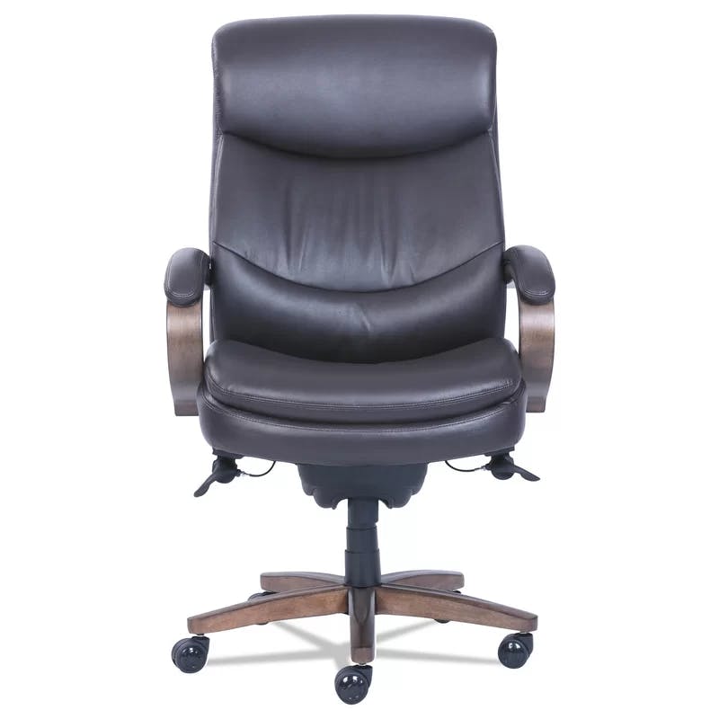 Woodbury Big and Tall Brown Leather Executive Swivel Chair