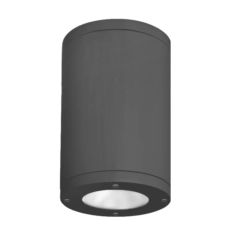 Architectural Black Aluminum 7" LED Flush Mount Ceiling Light