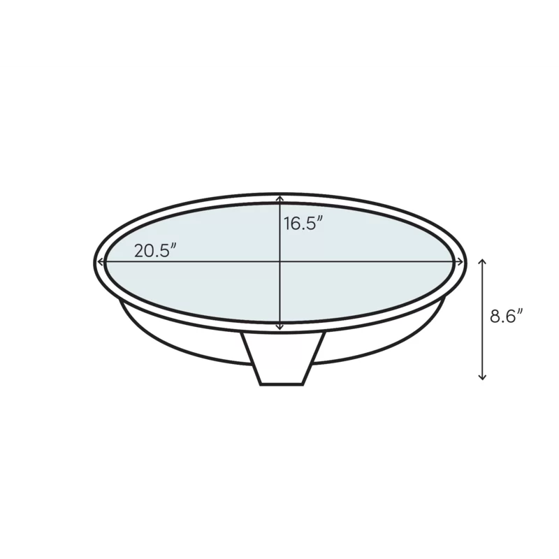 Devonshire Elegance Biscuit Oval Ceramic Undermount Sink