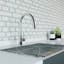 Modern Loft Polished Chrome Pull-Down Kitchen Faucet with Swivel Spout