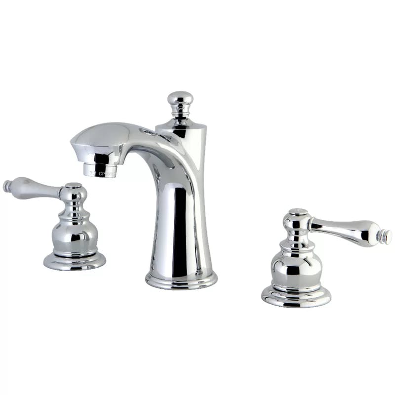 Victorian Opulence 8" Widespread Polished Chrome Bathroom Faucet