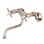 Essex Victorian-Inspired Polished Nickel Wall-Mounted Bathroom Faucet