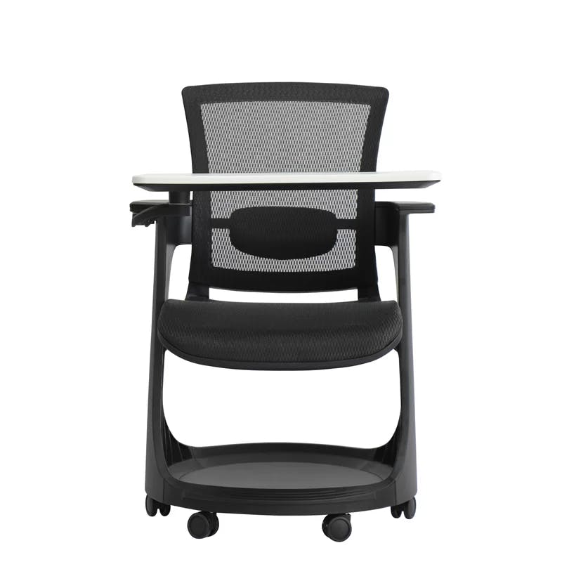 Eurotech Eduskate Black Mesh Personal Workspace Chair with Tablet Arm