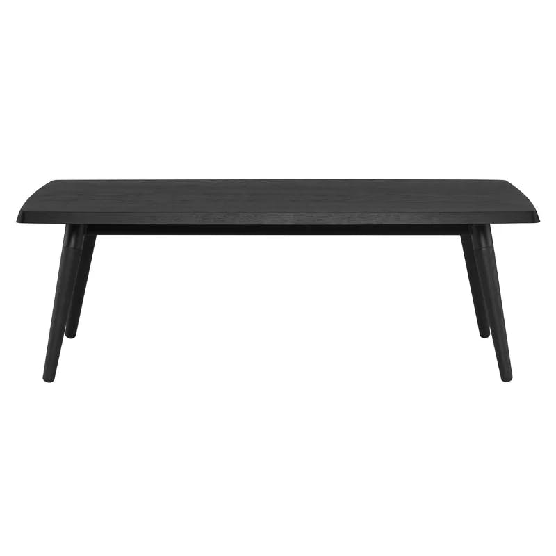Scholar 47'' Black Onyx Oak and Metal Transitional Coffee Table