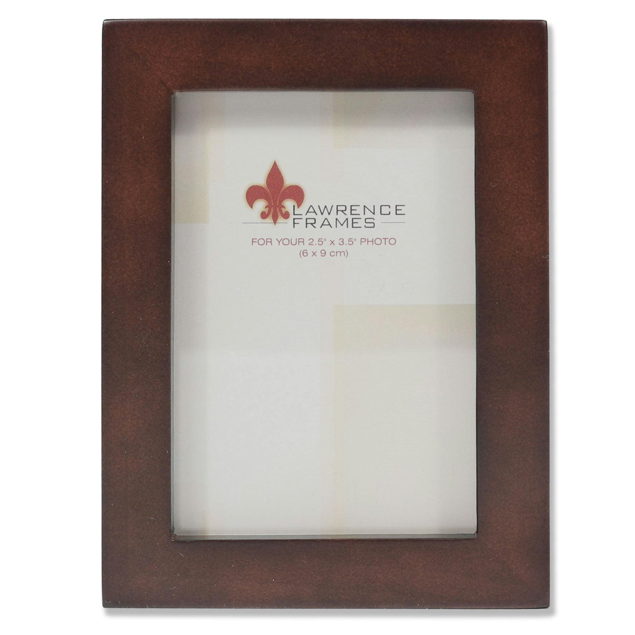 Classic Espresso Black Wood Tabletop & Wall Picture Frame 2.5x3.5