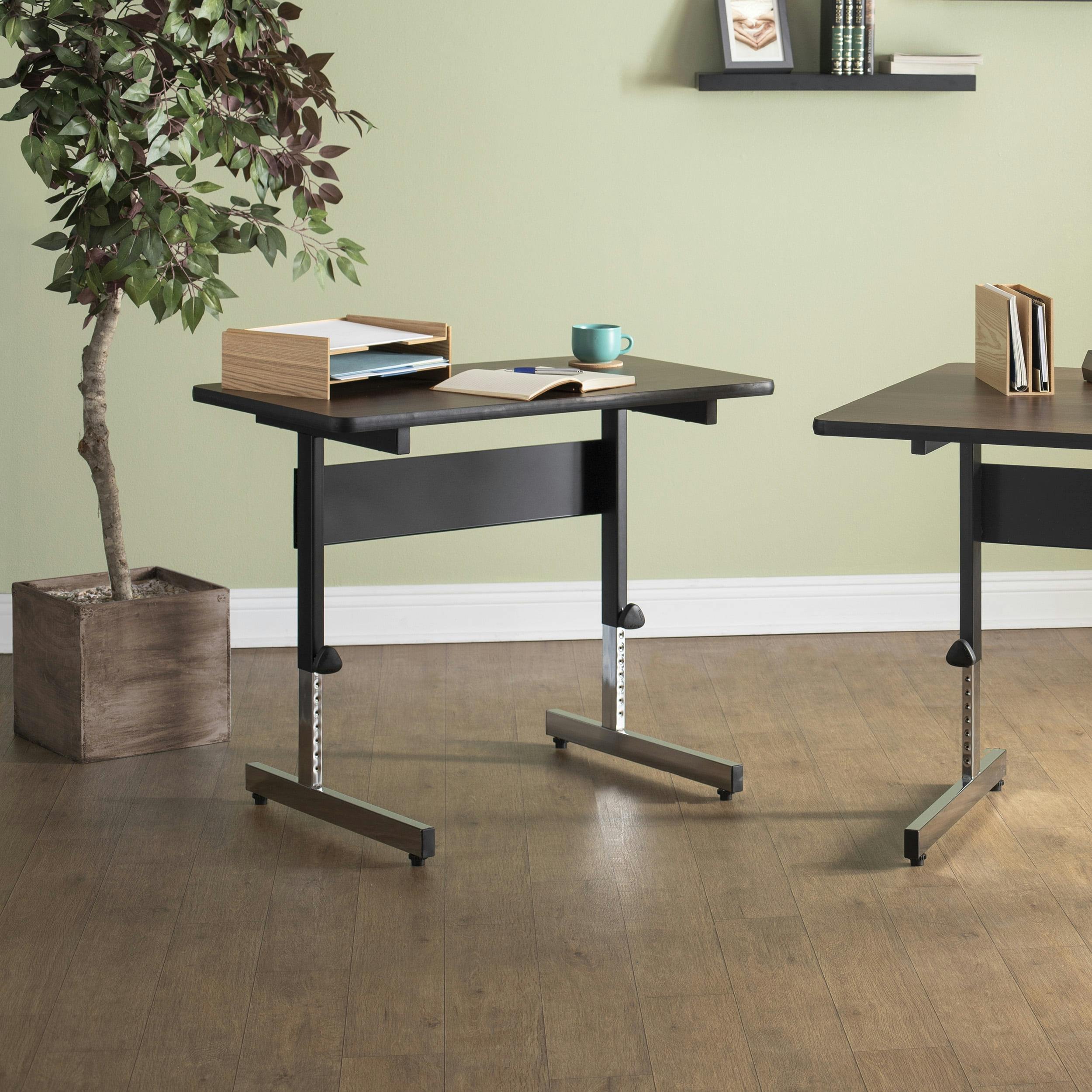 AdjustaFlex 36" Black/Walnut Height-Adjustable Work Desk