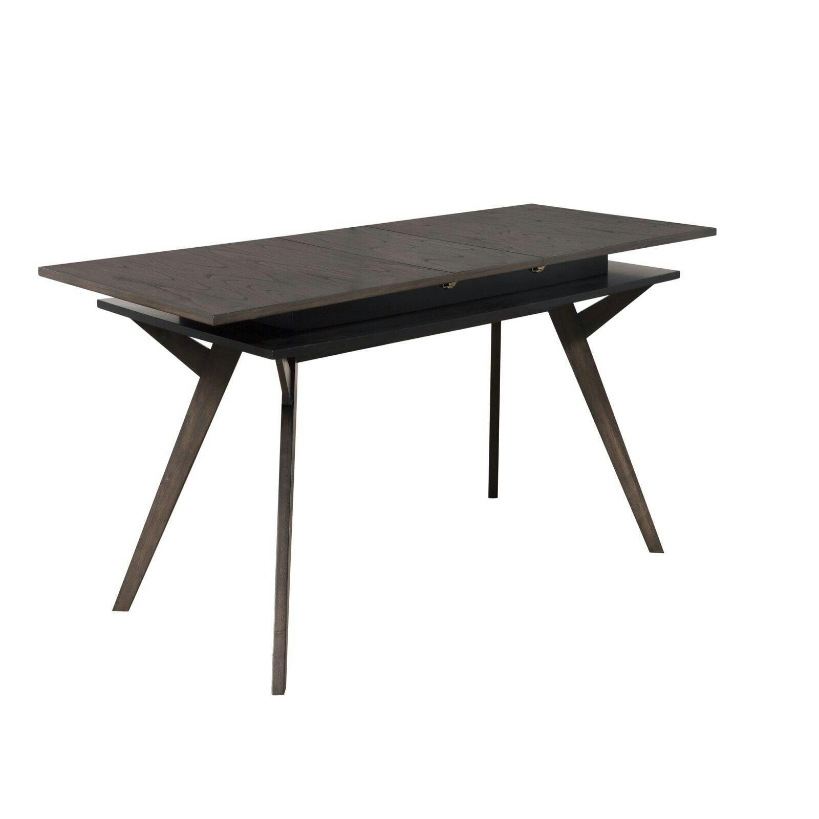 Lennox Extendable Rectangular Dining Table in Dark Tobacco