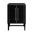 Mason 24" Black Solid Wood Modern Freestanding Vanity Cabinet