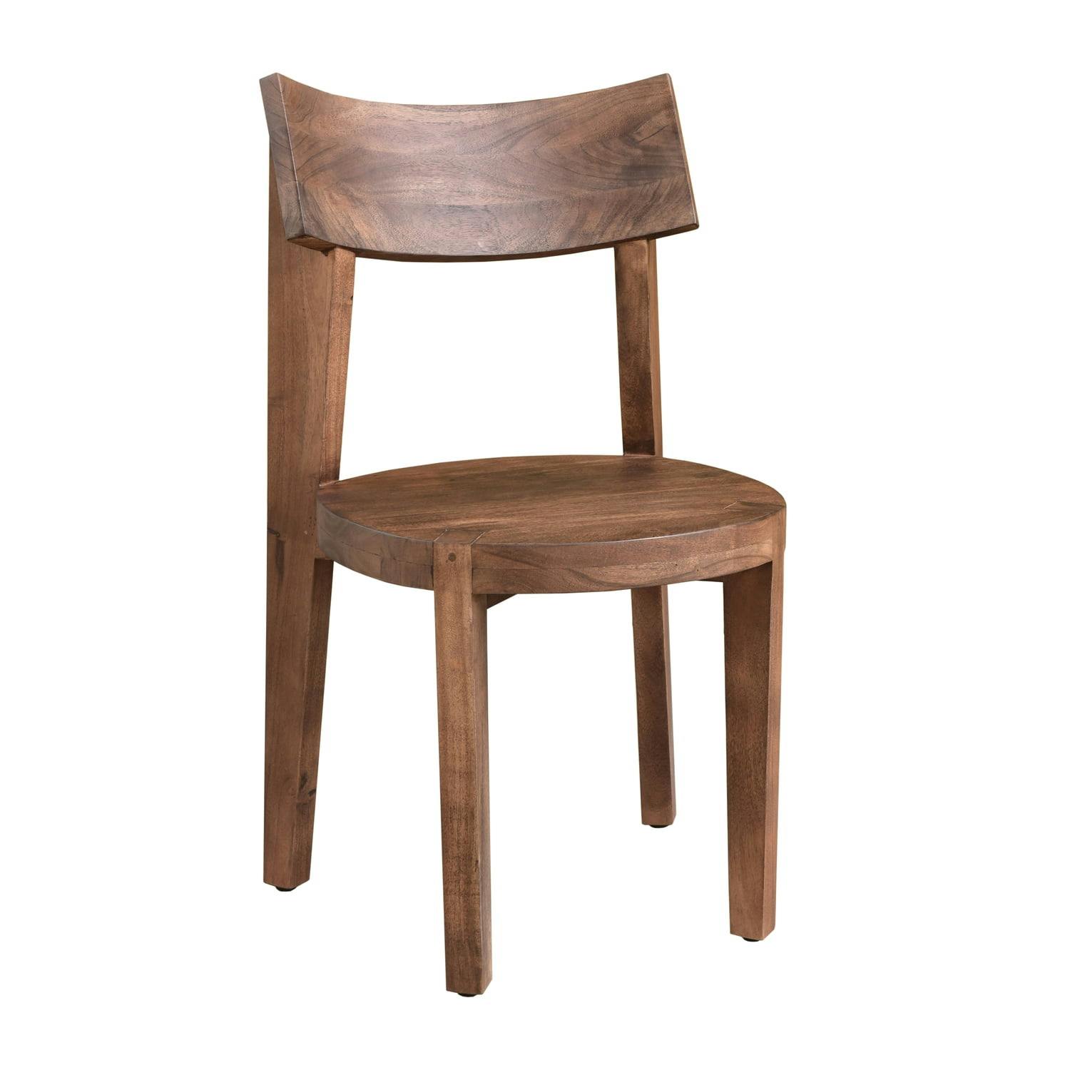 Arcadia Vinegar Brown Transitional Wood Side Chair Set of 2