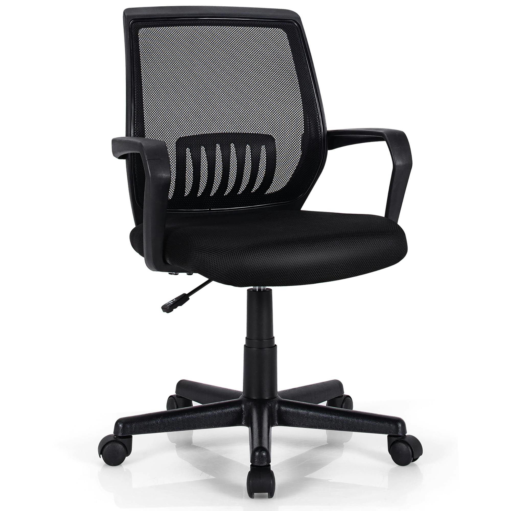 ErgoFlex Black Mesh Mid-Back Executive Swivel Office Chair