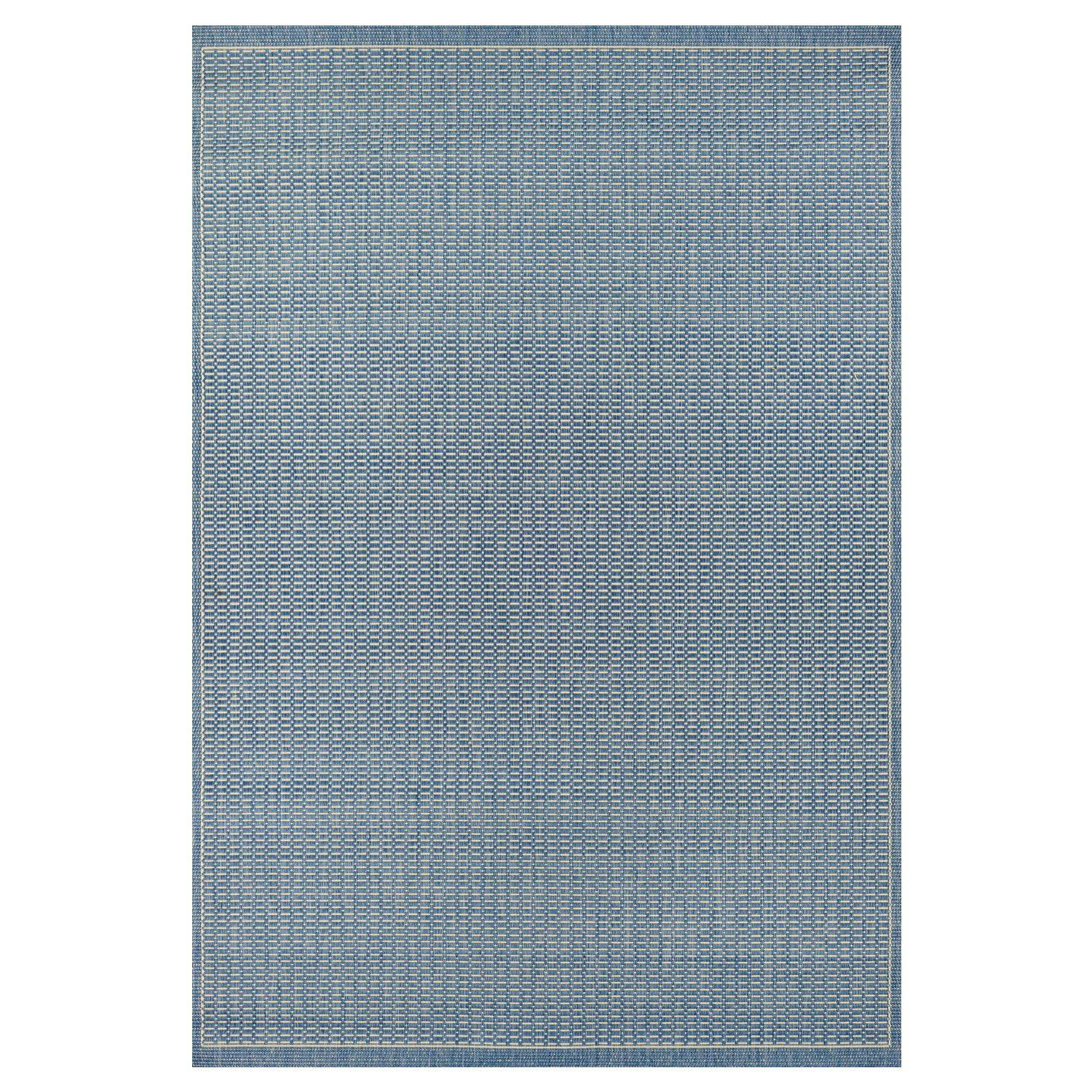 Recife Champagne-Blue Synthetic 3'9" x 5'5" Flatwoven Area Rug