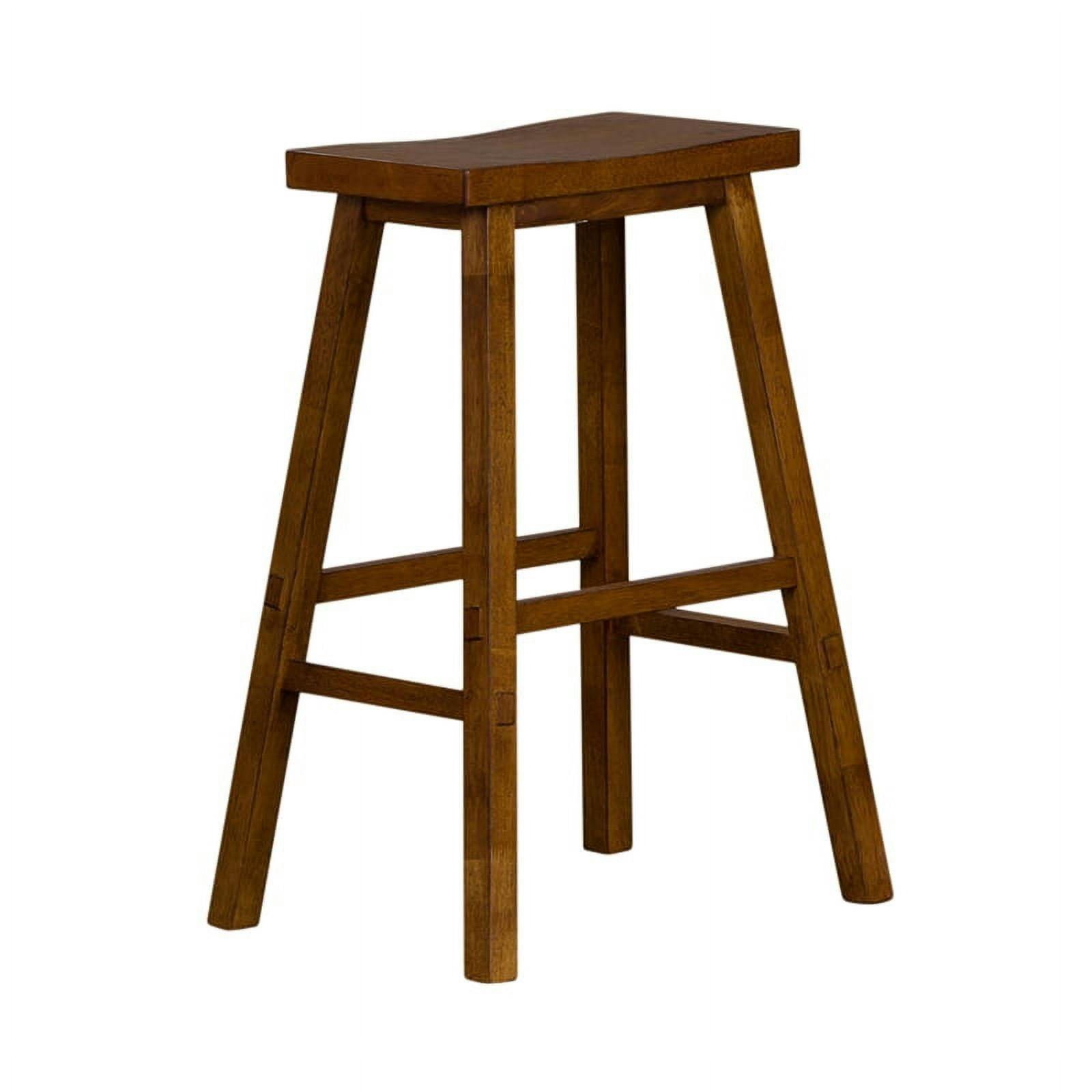Traditional Tobacco Brown Sawhorse Counter Stool 30"