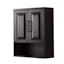 Dark Espresso Daria 25" Over-the-Toilet Wall-Mounted Cabinet with Matte Black Trim