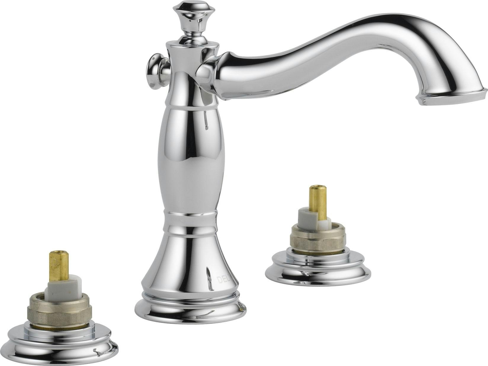 Modern Elegance 16" Chrome Widespread Bathroom Faucet with Brass Body