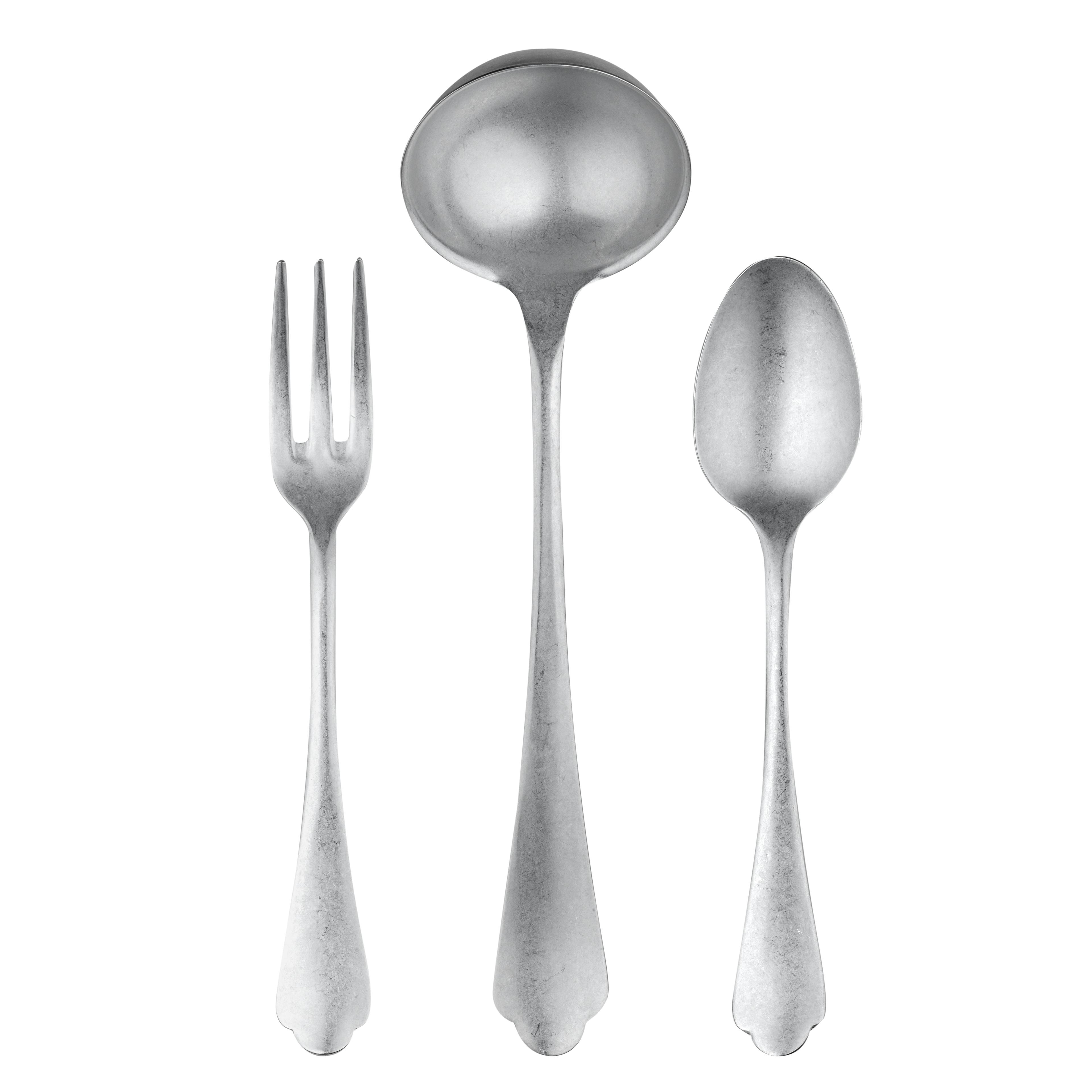 Elegant 3-Piece Stainless Steel Hostess Set for Sophisticated Dining
