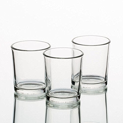 Classic Crystal Clear Glass Votive Candle Holder Set