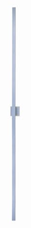 Satin Aluminum Dual-Light Dimmable LED Sconce, 96" Height