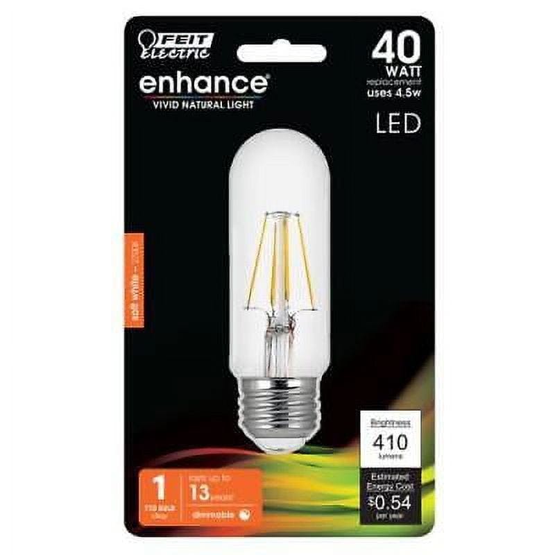 Elongated Warm White Filament LED Bulb, 40W Equivalence, Dimmable